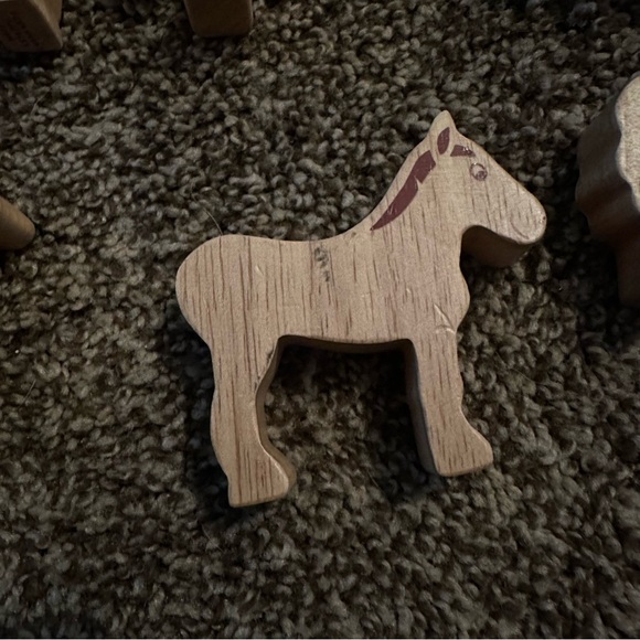 Lanka Kade Natural Wood Farm Animal Set of 7 Cow Sheep‎ Pig Goat Montessori Toys - Picture 6 of 8